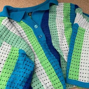 Oversized knit tunic